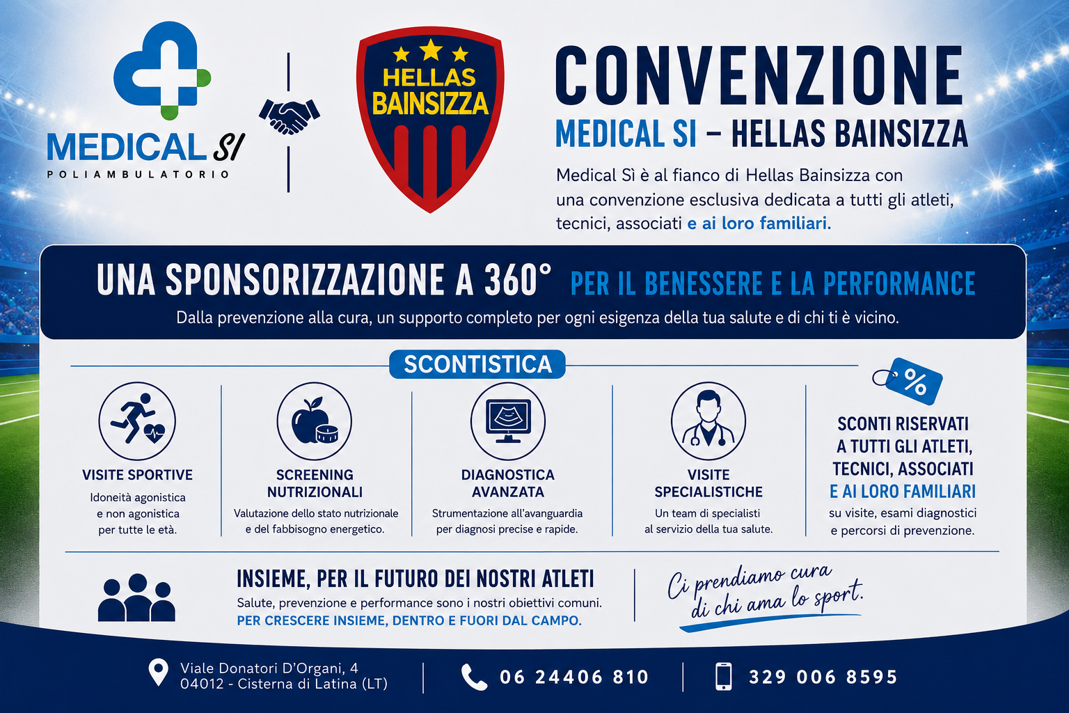 Hellas Bainsizza e Medical Sì insieme per la salute